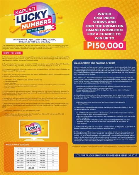 gmanetwork lucky number of the day|Join 'Kapuso Lucky Numbers of the Day' for a chance to  .